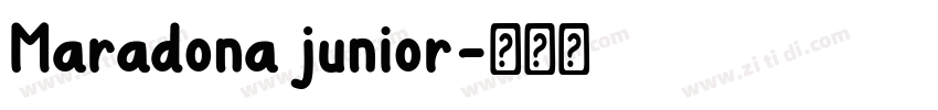 Maradona junior字体转换